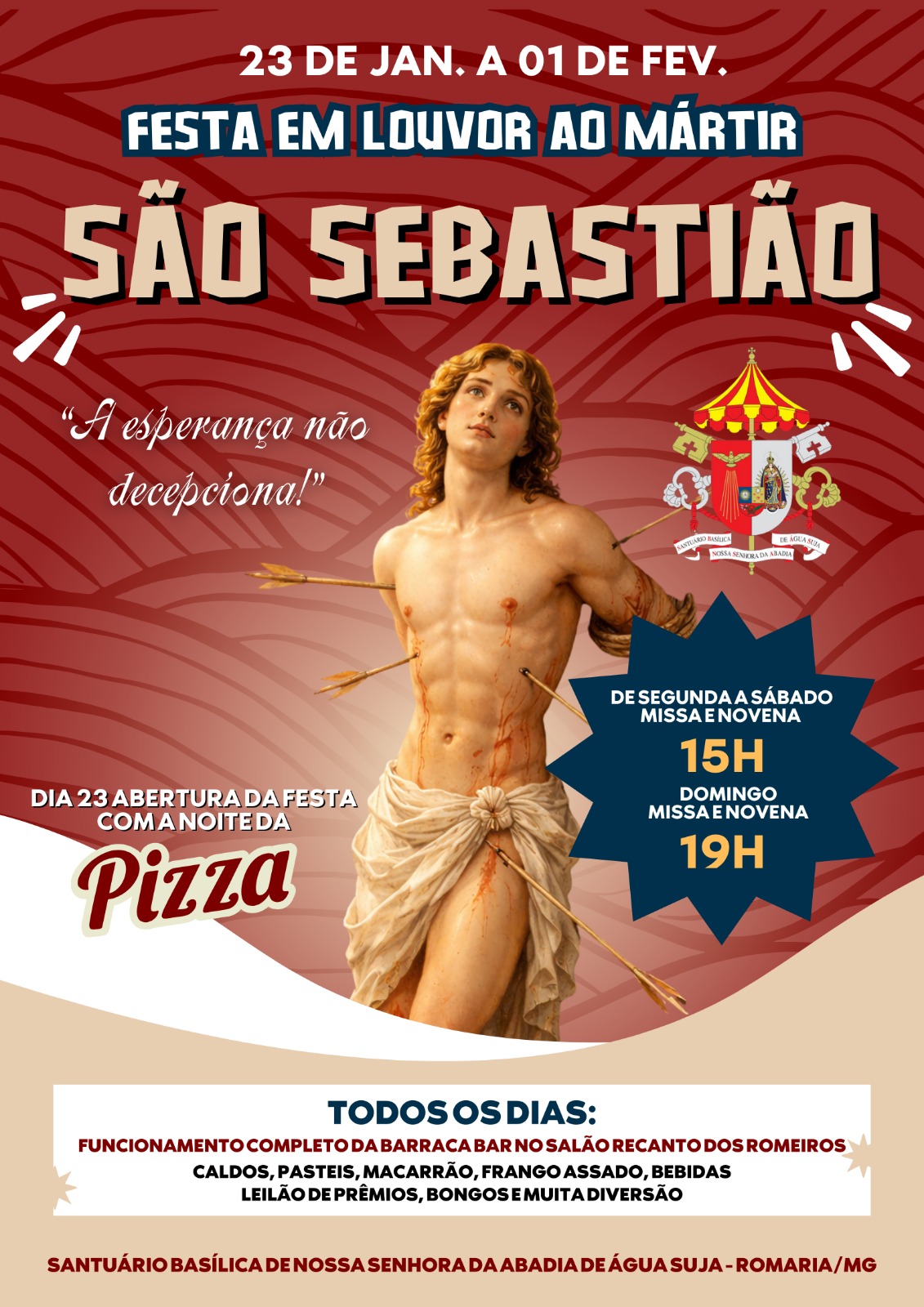 Leia mais sobre o artigo Festa em Louvor ao Mártir São Sebastião